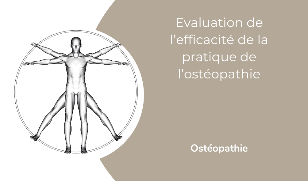 Evaluation de l’efficacité de la pratique de ﻿l’ostéopathie